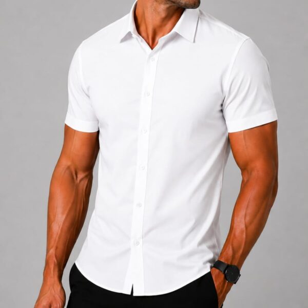 Camisa Manga Curta Branca