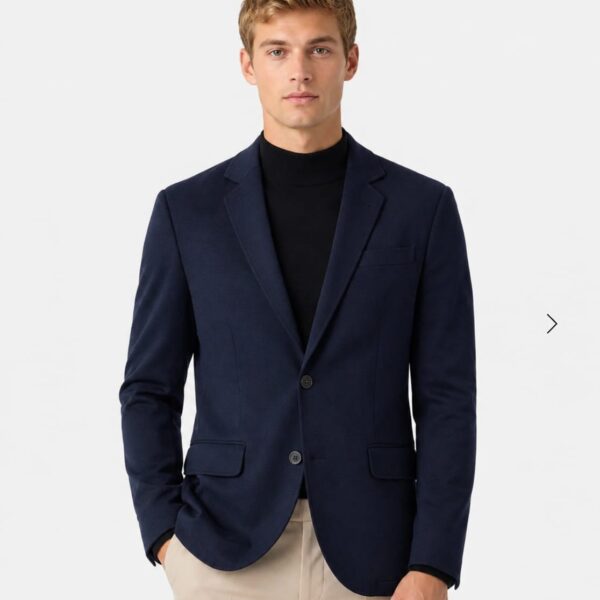 Blazer Malha Marinho