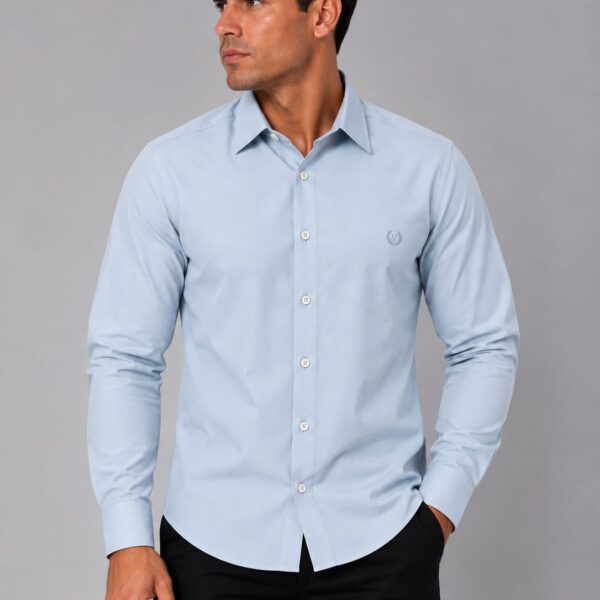 Camisa Polviscose C/ Elastano Prata