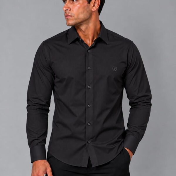 Camisa Lisa Preto
